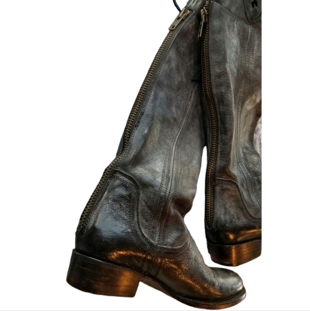 Freebird West Charcoal Over The Knee Riding Boots Size 6 - Picture 3 of 7